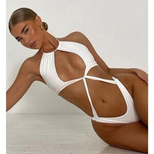 White Fox Kauai One Piece White Swimsuit